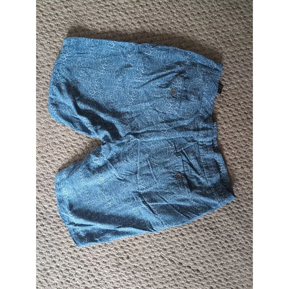 Paige Men's Size‎ 32 Ocean blue Floral Rayon Trouser Shorts 17